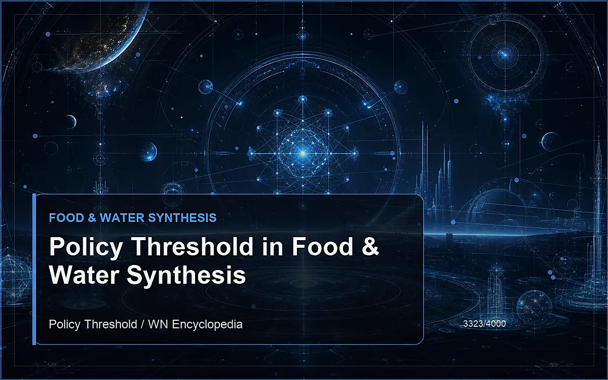 AI-generated encyclopedia reference image for Policy Threshold in Food & Water Synthesis