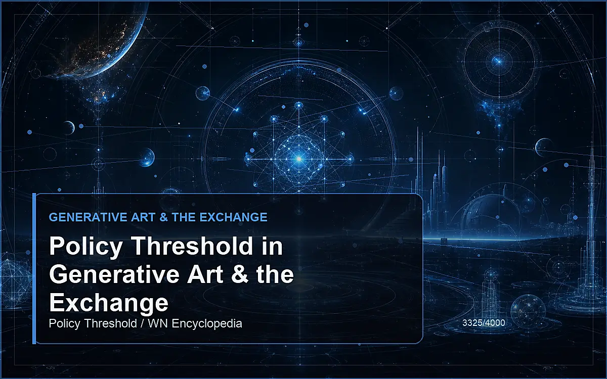 AI-generated encyclopedia reference image for Policy Threshold in Generative Art & the Exchange