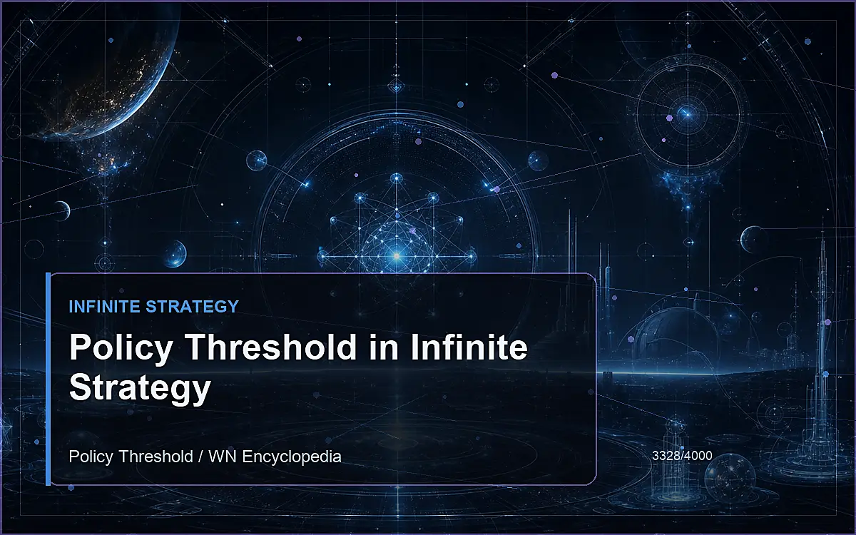 AI-generated encyclopedia reference image for Policy Threshold in Infinite Strategy