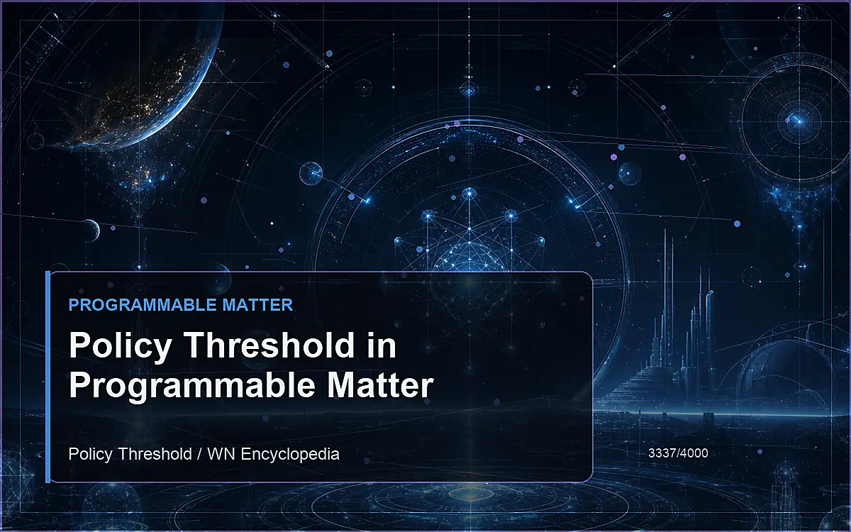 AI-generated encyclopedia reference image for Policy Threshold in Programmable Matter