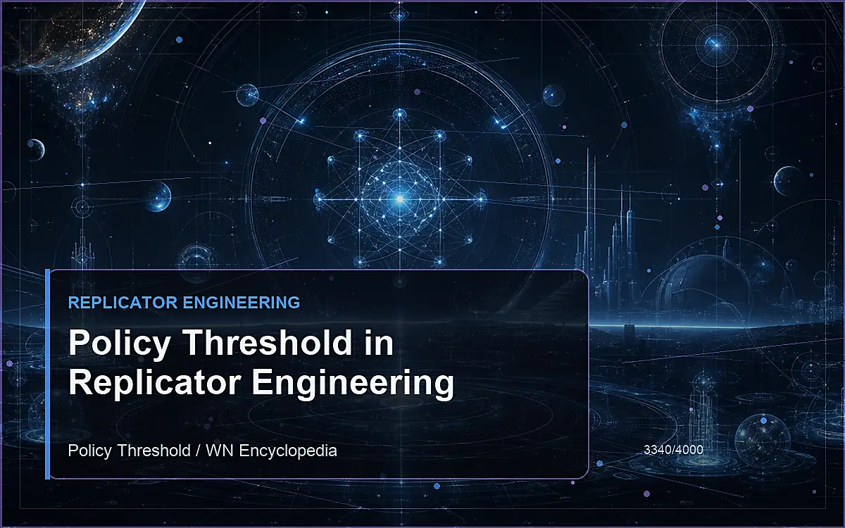 AI-generated encyclopedia reference image for Policy Threshold in Replicator Engineering