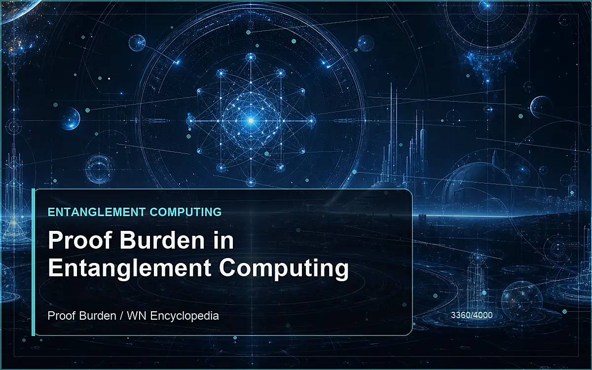 AI-generated encyclopedia reference image for Proof Burden in Entanglement Computing