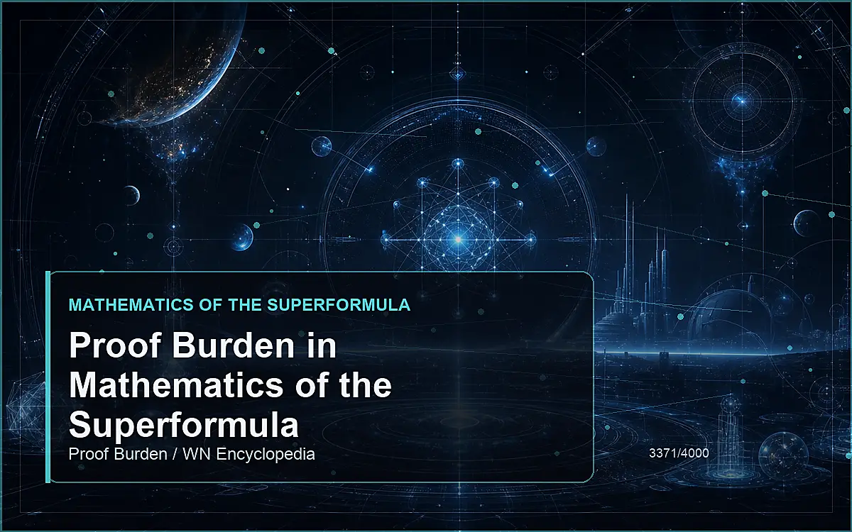 AI-generated encyclopedia reference image for Proof Burden in Mathematics of the Superformula