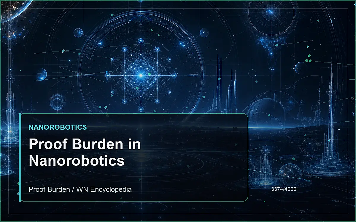 AI-generated encyclopedia reference image for Proof Burden in Nanorobotics