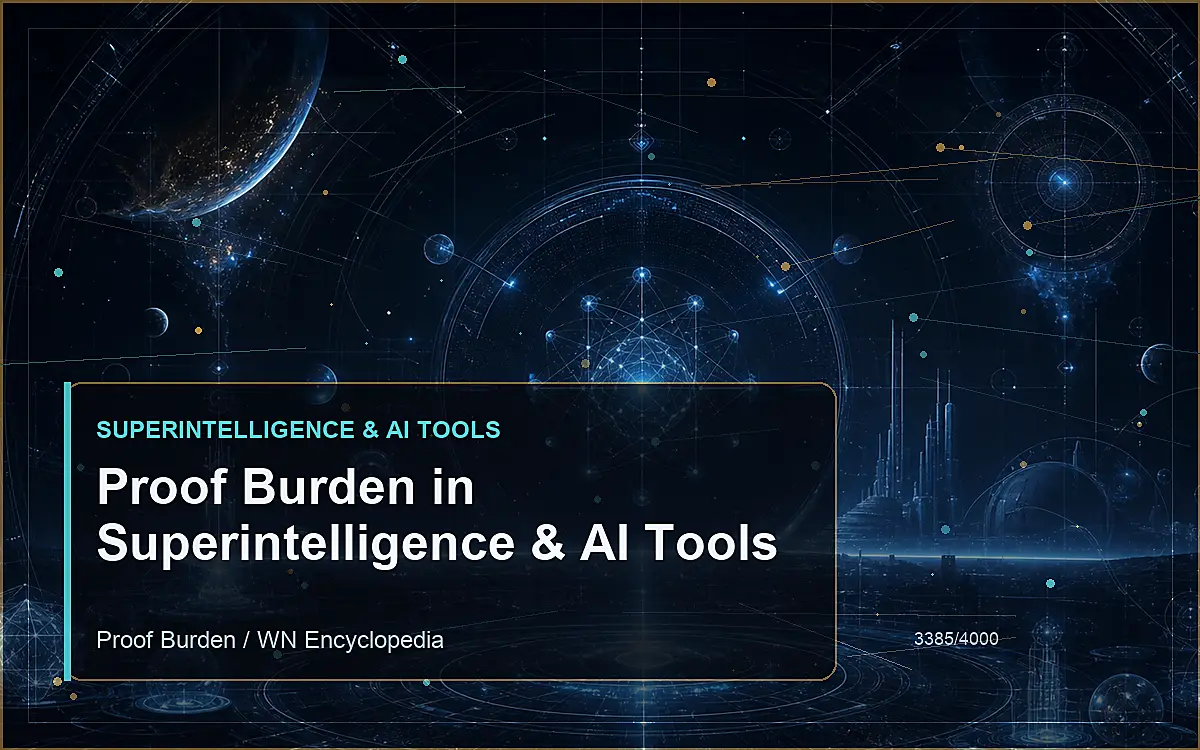 AI-generated encyclopedia reference image for Proof Burden in Superintelligence & AI Tools