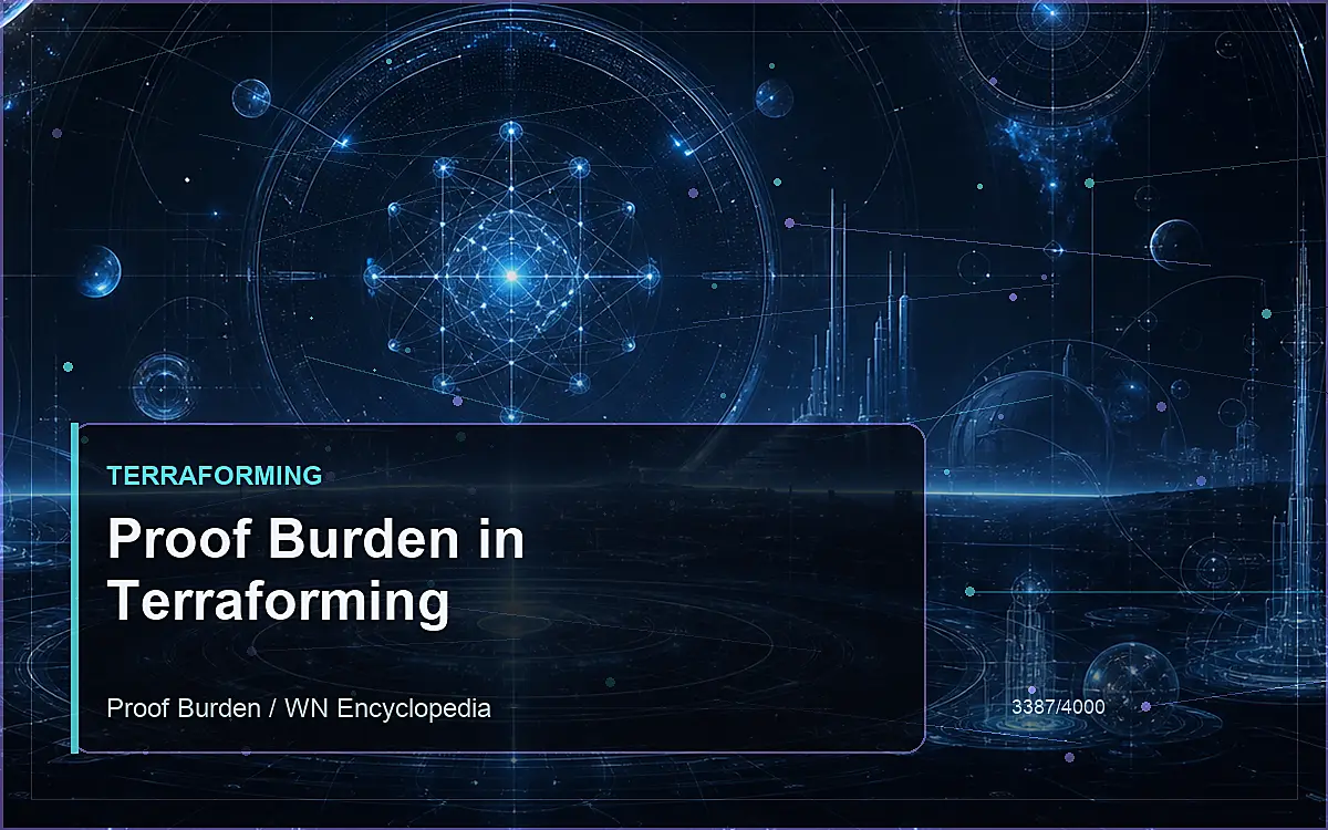 AI-generated encyclopedia reference image for Proof Burden in Terraforming