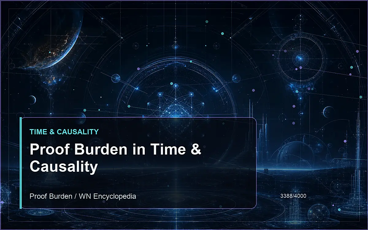 AI-generated encyclopedia reference image for Proof Burden in Time & Causality