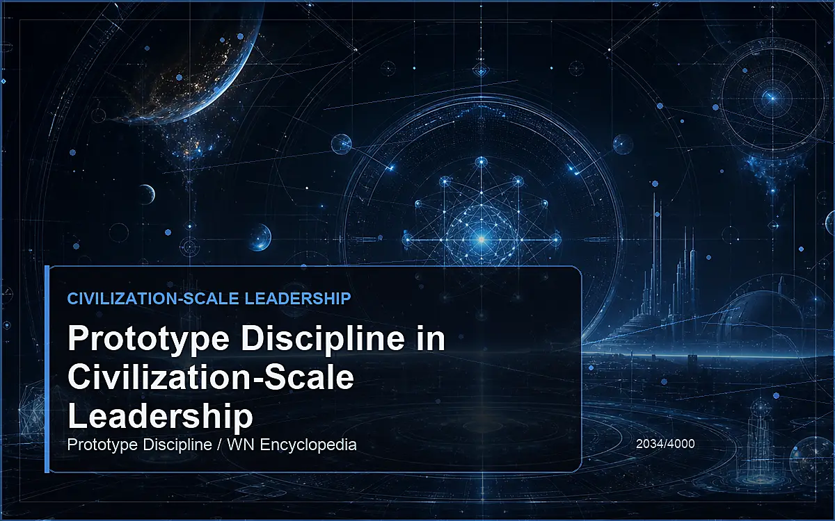 AI-generated encyclopedia reference image for Prototype Discipline in Civilization-Scale Leadership