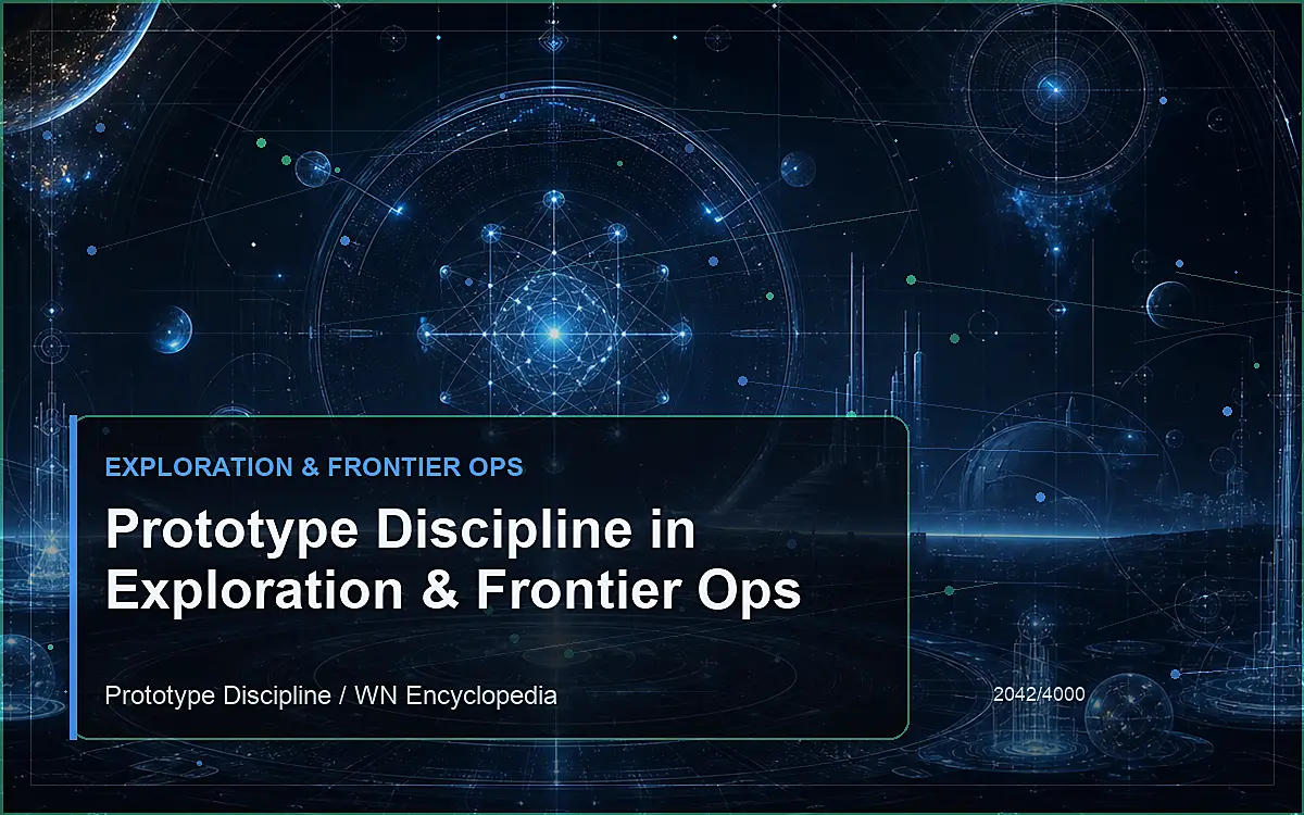 AI-generated encyclopedia reference image for Prototype Discipline in Exploration & Frontier Ops