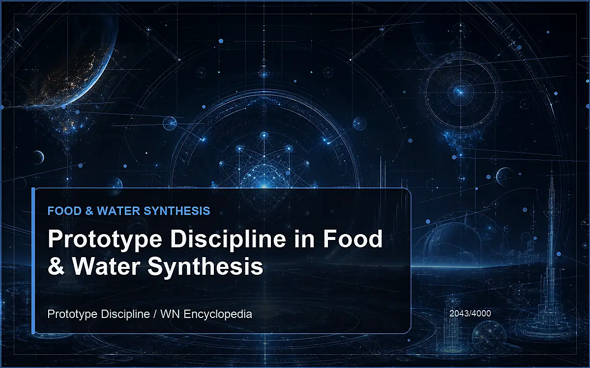 AI-generated encyclopedia reference image for Prototype Discipline in Food & Water Synthesis