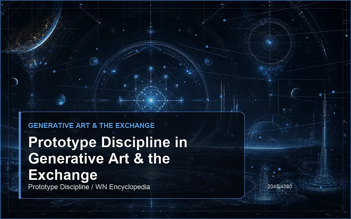 AI-generated encyclopedia reference image for Prototype Discipline in Generative Art & the Exchange