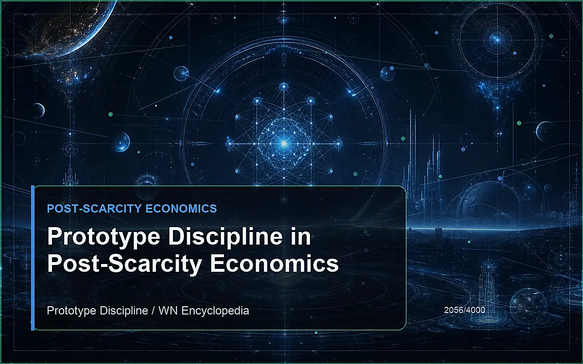 AI-generated encyclopedia reference image for Prototype Discipline in Post-Scarcity Economics
