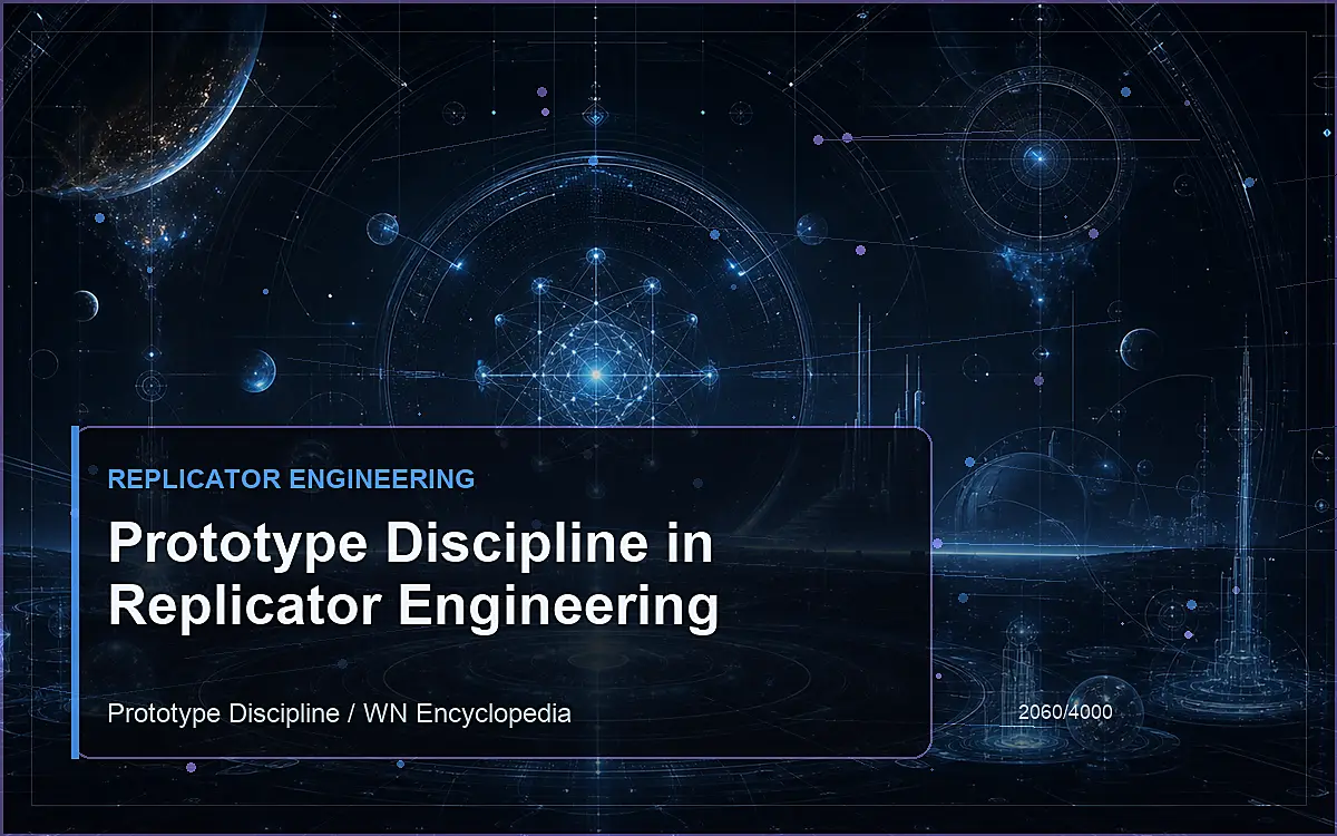 AI-generated encyclopedia reference image for Prototype Discipline in Replicator Engineering