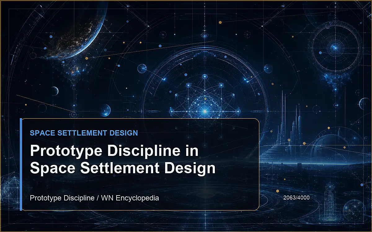 AI-generated encyclopedia reference image for Prototype Discipline in Space Settlement Design
