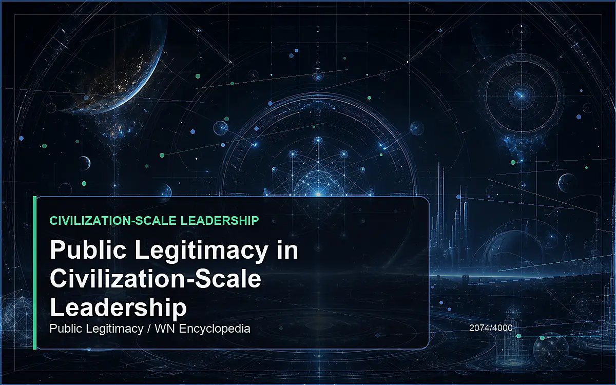 AI-generated encyclopedia reference image for Public Legitimacy in Civilization-Scale Leadership