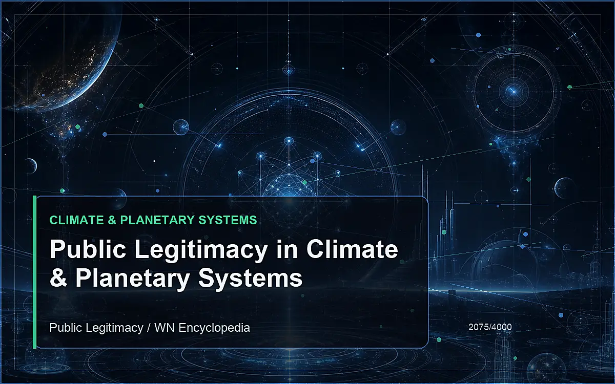 AI-generated encyclopedia reference image for Public Legitimacy in Climate & Planetary Systems