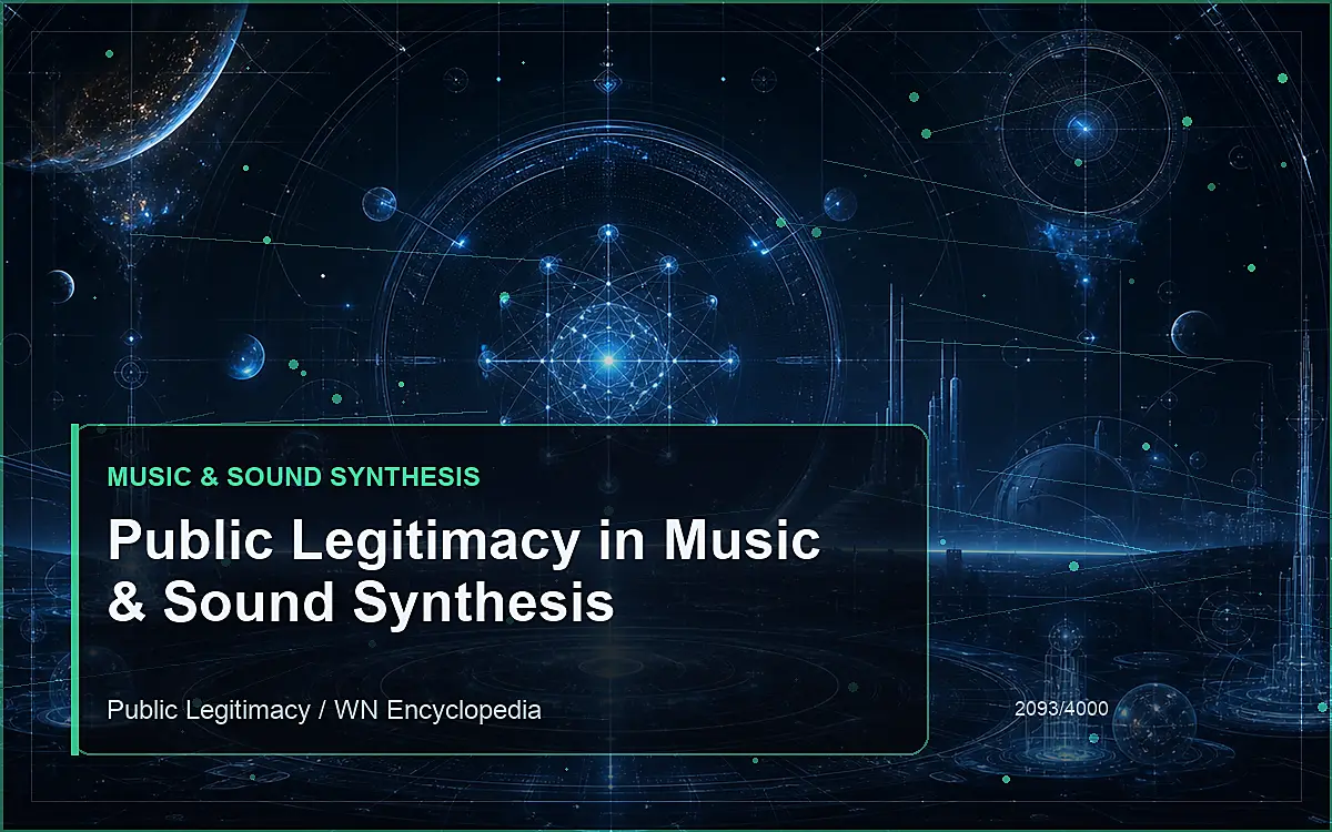 AI-generated encyclopedia reference image for Public Legitimacy in Music & Sound Synthesis