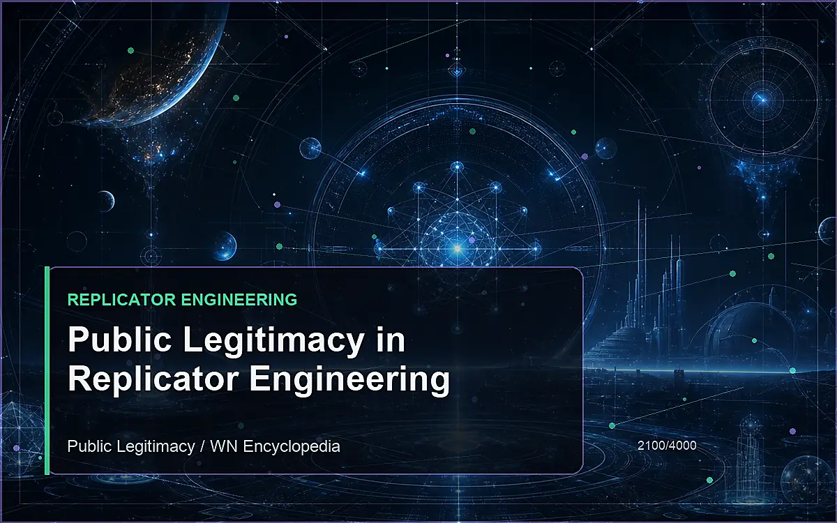 AI-generated encyclopedia reference image for Public Legitimacy in Replicator Engineering