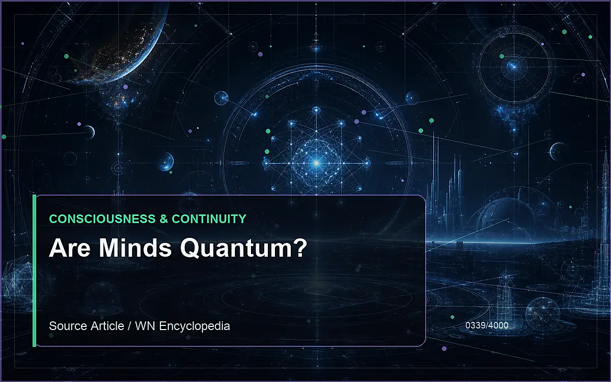 AI-generated encyclopedia reference image for Are Minds Quantum?