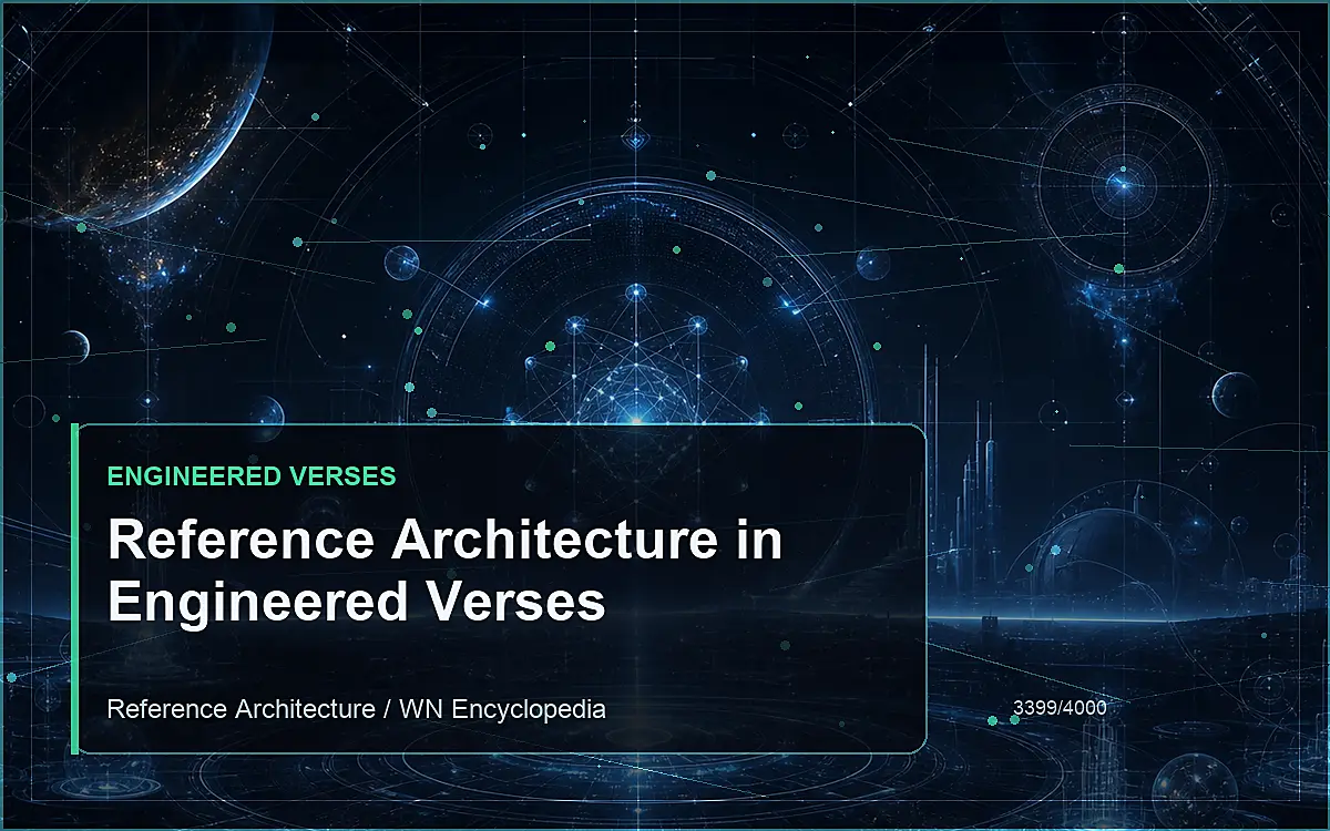 AI-generated encyclopedia reference image for Reference Architecture in Engineered Verses