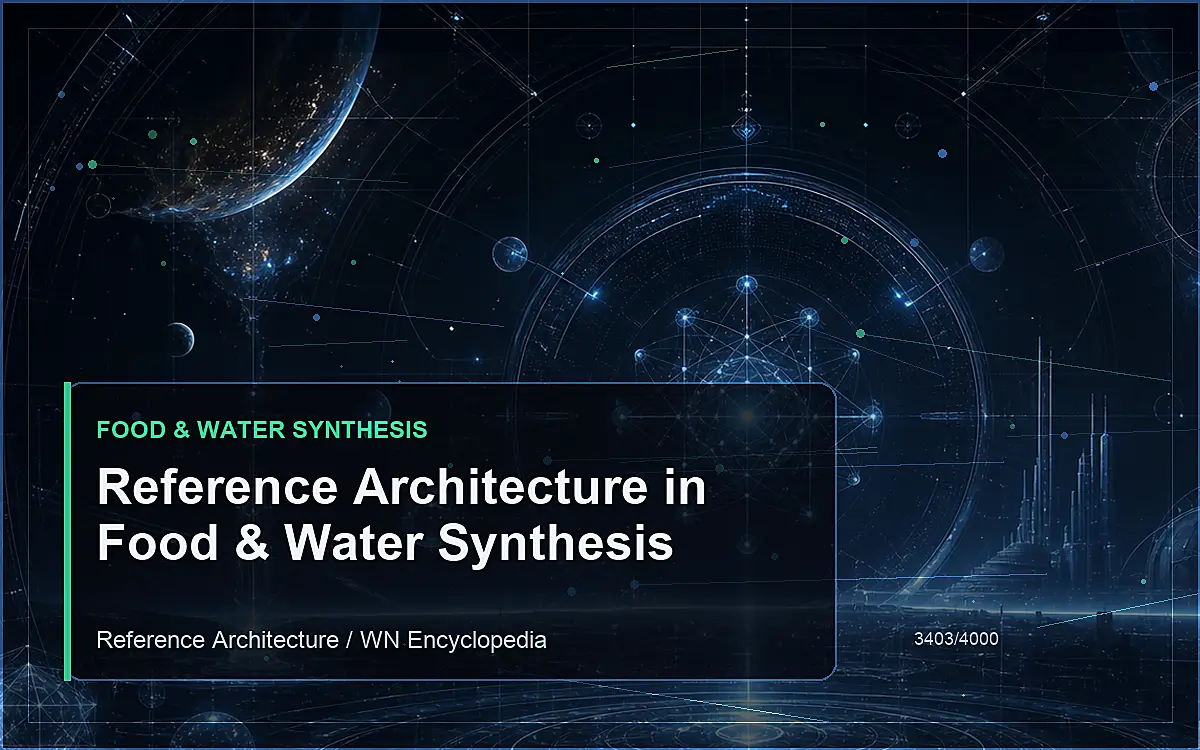 AI-generated encyclopedia reference image for Reference Architecture in Food & Water Synthesis