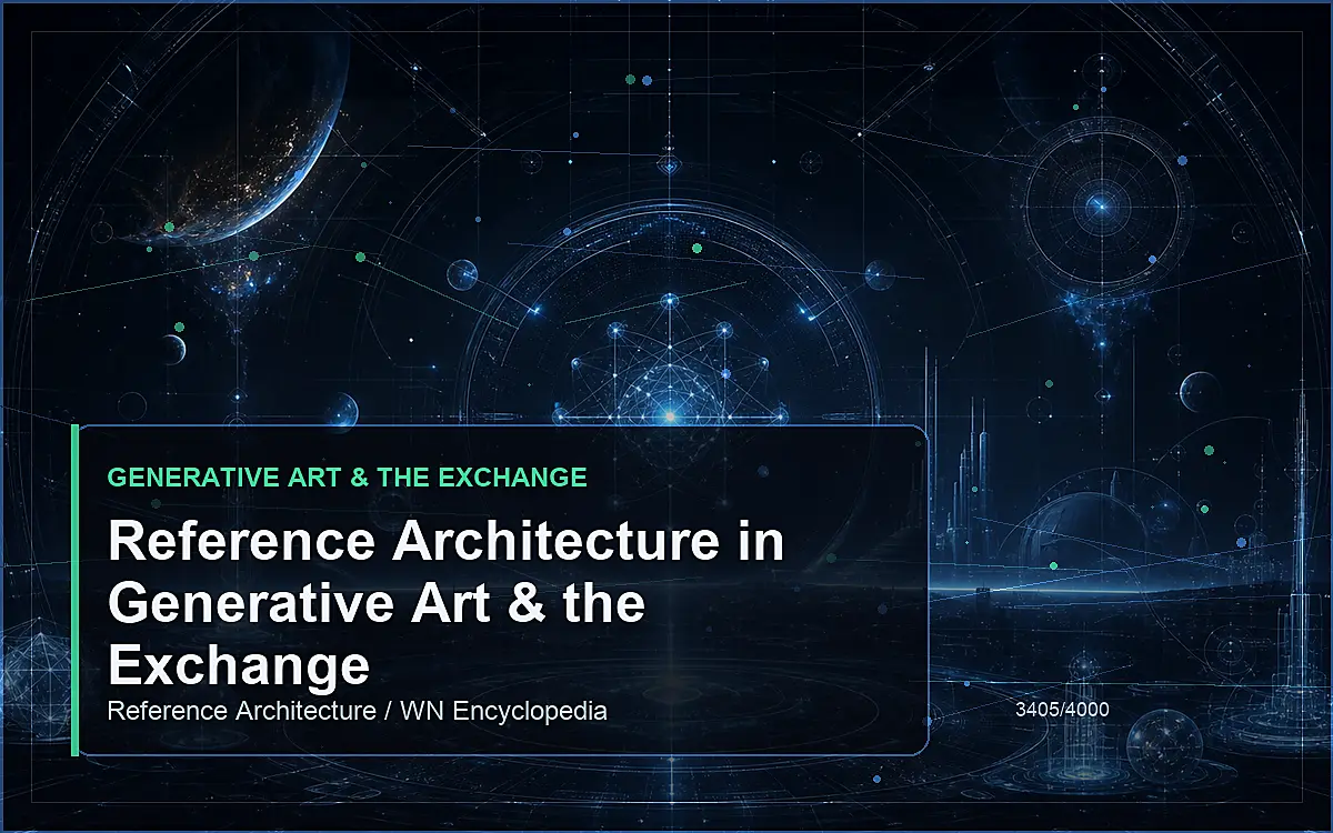 AI-generated encyclopedia reference image for Reference Architecture in Generative Art & the Exchange