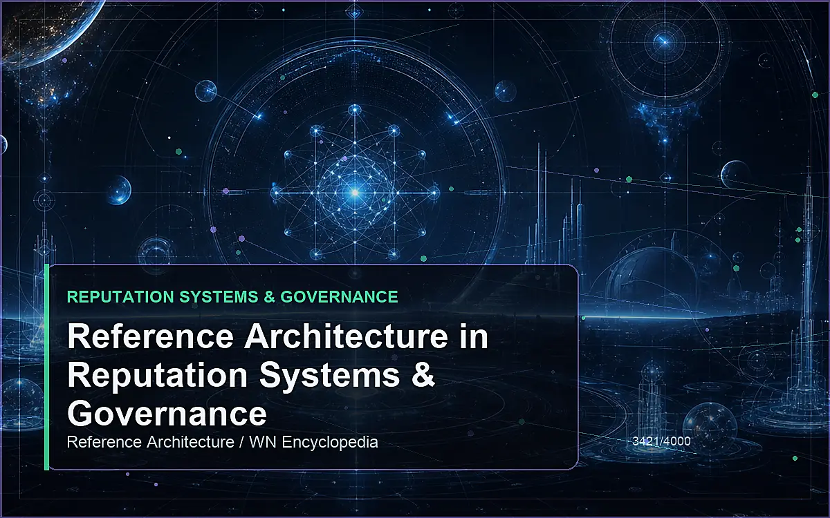 AI-generated encyclopedia reference image for Reference Architecture in Reputation Systems & Governance