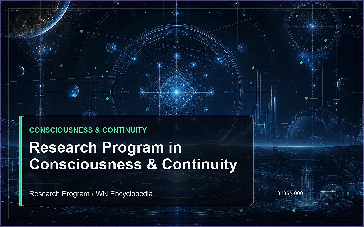 AI-generated encyclopedia reference image for Research Program in Consciousness & Continuity