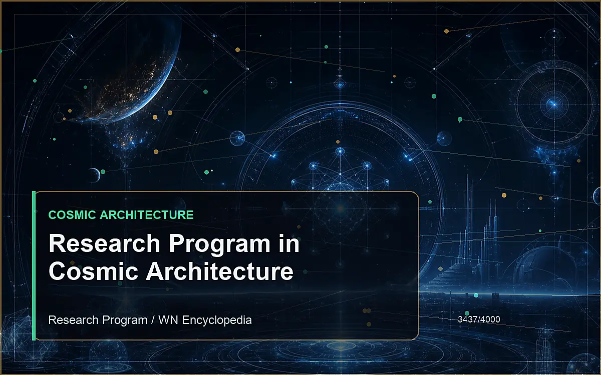 AI-generated encyclopedia reference image for Research Program in Cosmic Architecture