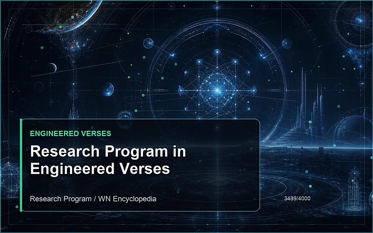AI-generated encyclopedia reference image for Research Program in Engineered Verses