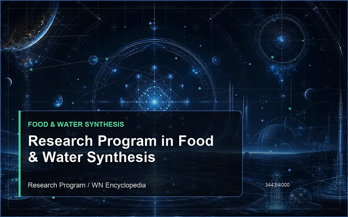 AI-generated encyclopedia reference image for Research Program in Food & Water Synthesis