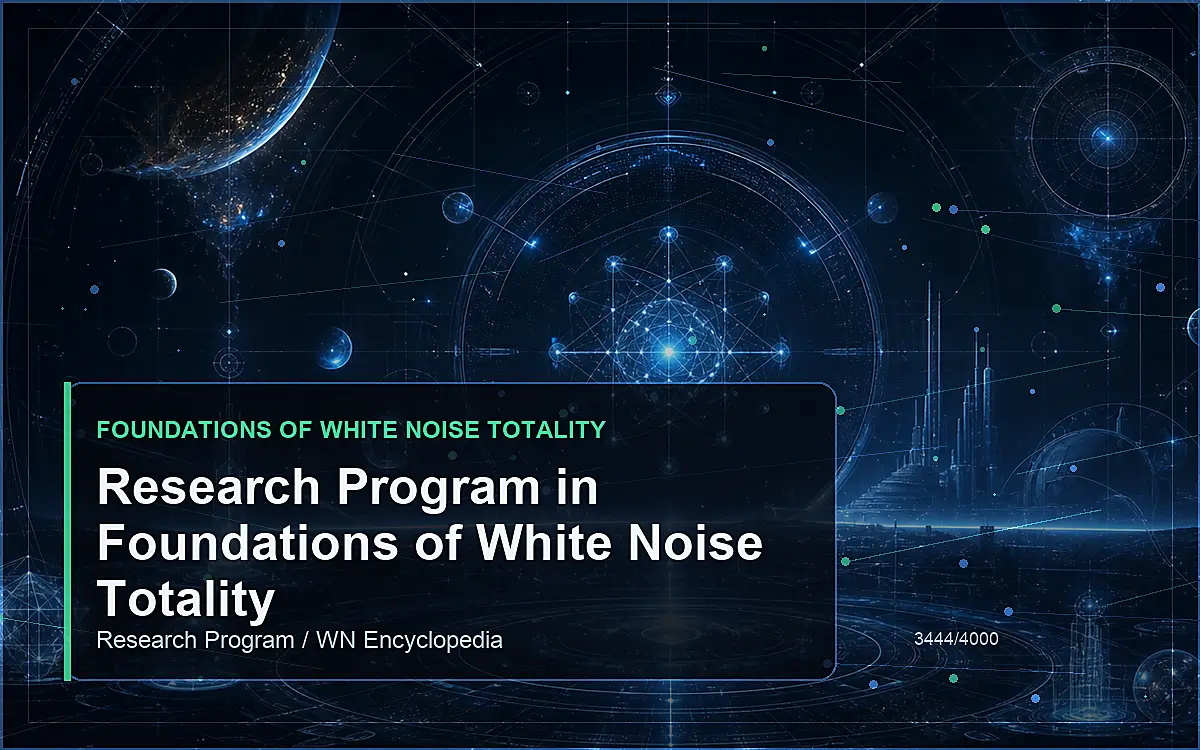AI-generated encyclopedia reference image for Research Program in Foundations of White Noise Totality
