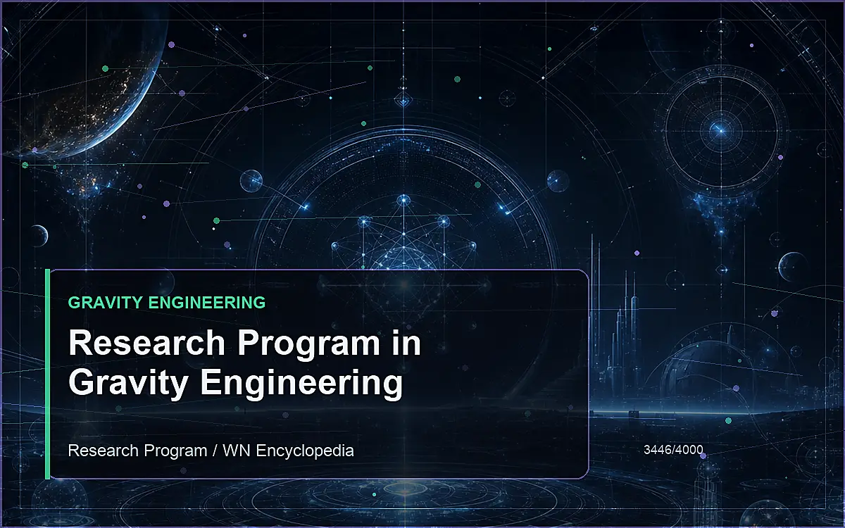 AI-generated encyclopedia reference image for Research Program in Gravity Engineering