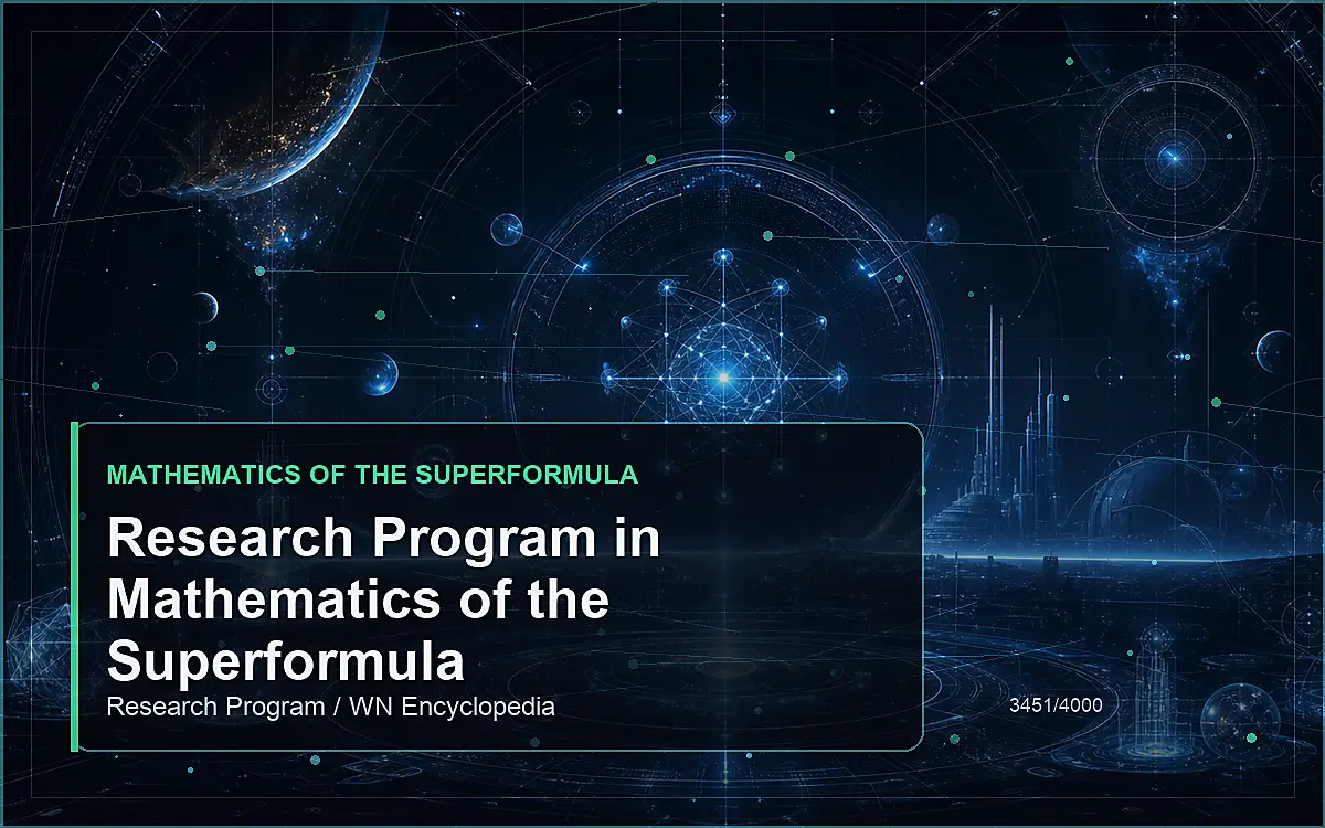AI-generated encyclopedia reference image for Research Program in Mathematics of the Superformula