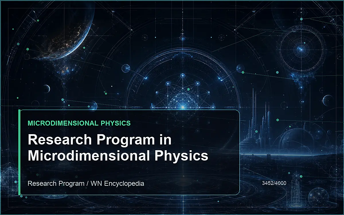 AI-generated encyclopedia reference image for Research Program in Microdimensional Physics
