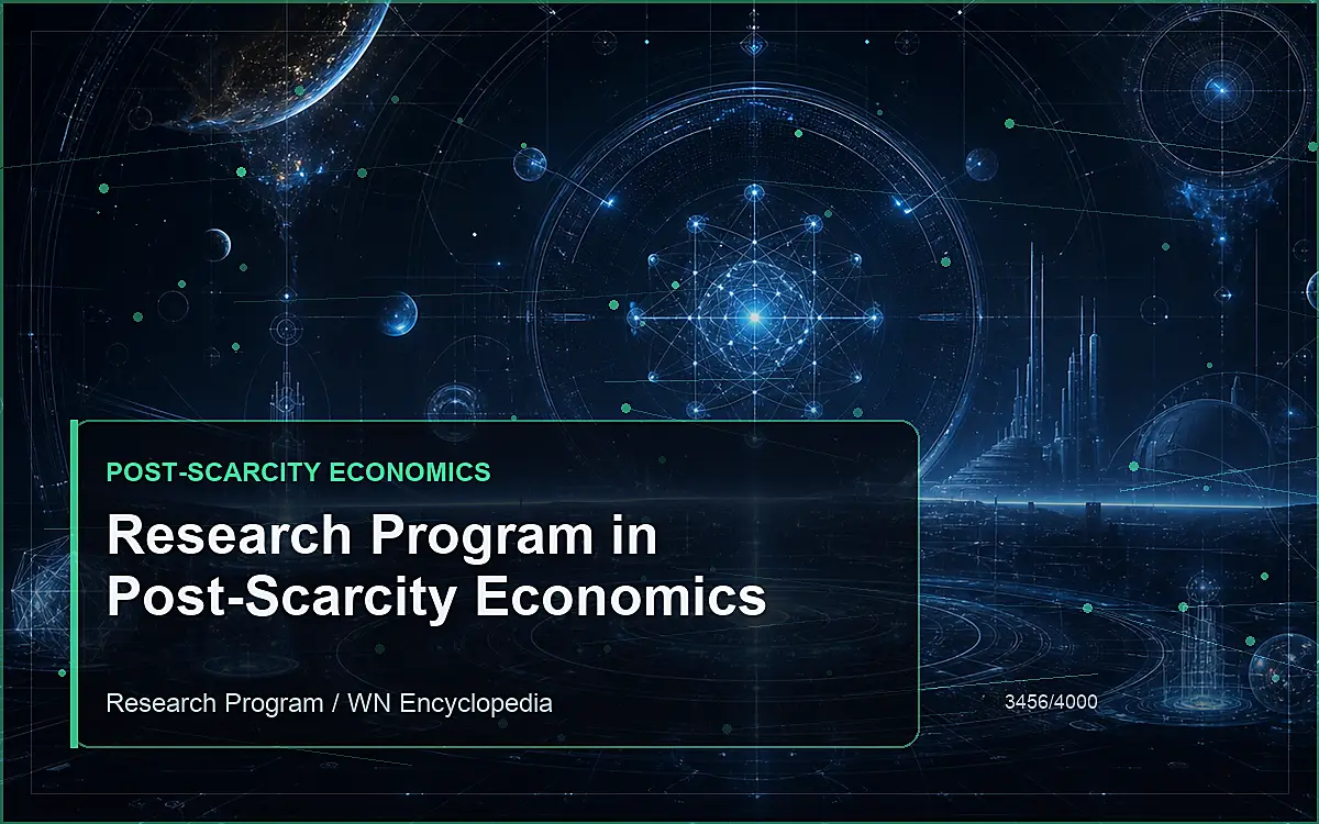 AI-generated encyclopedia reference image for Research Program in Post-Scarcity Economics