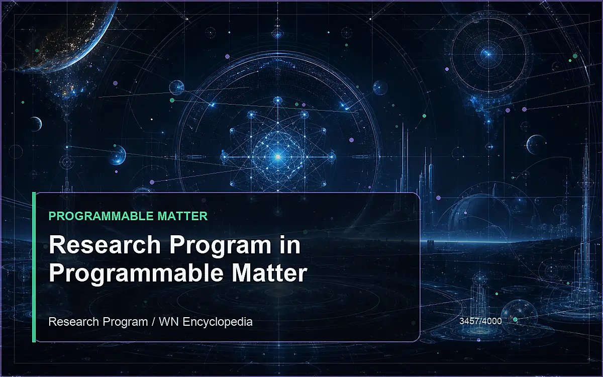 AI-generated encyclopedia reference image for Research Program in Programmable Matter