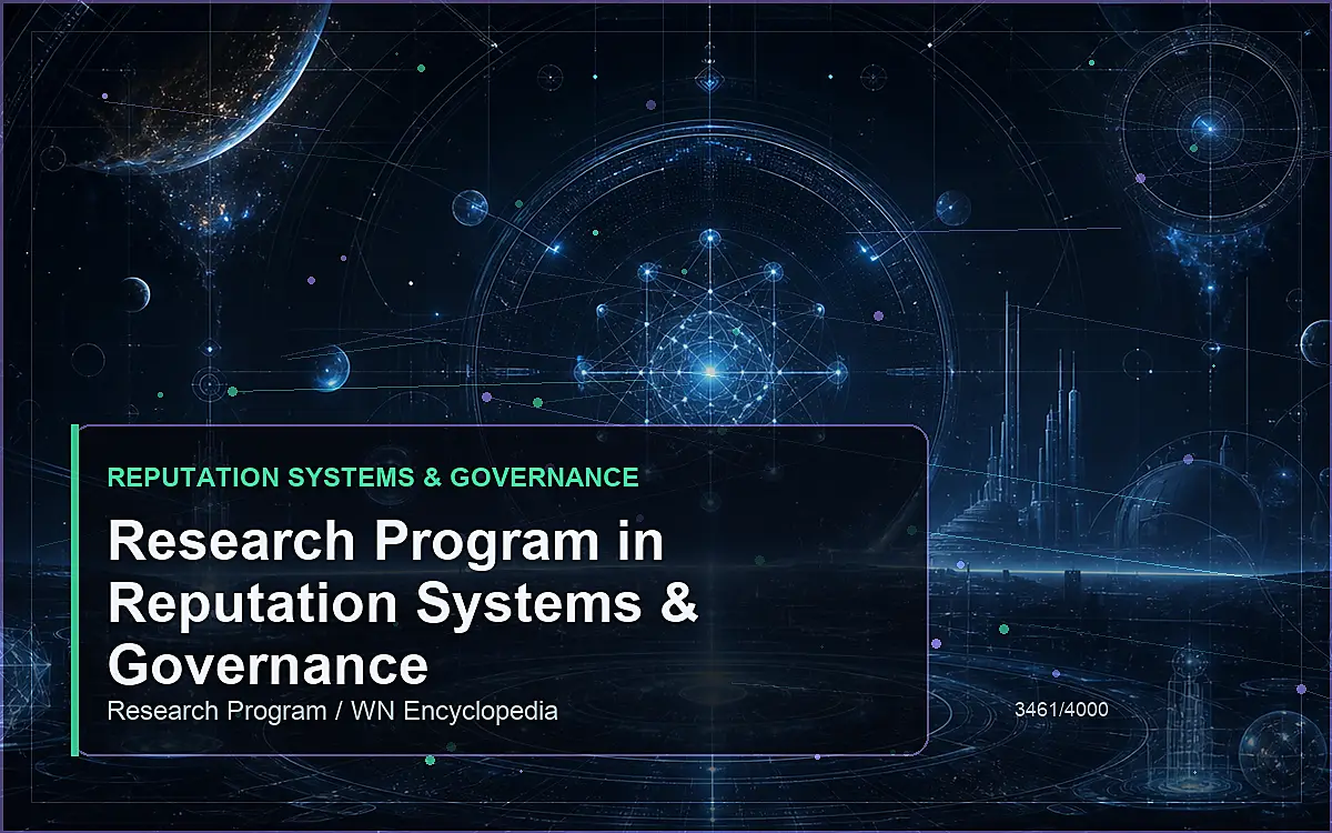 AI-generated encyclopedia reference image for Research Program in Reputation Systems & Governance