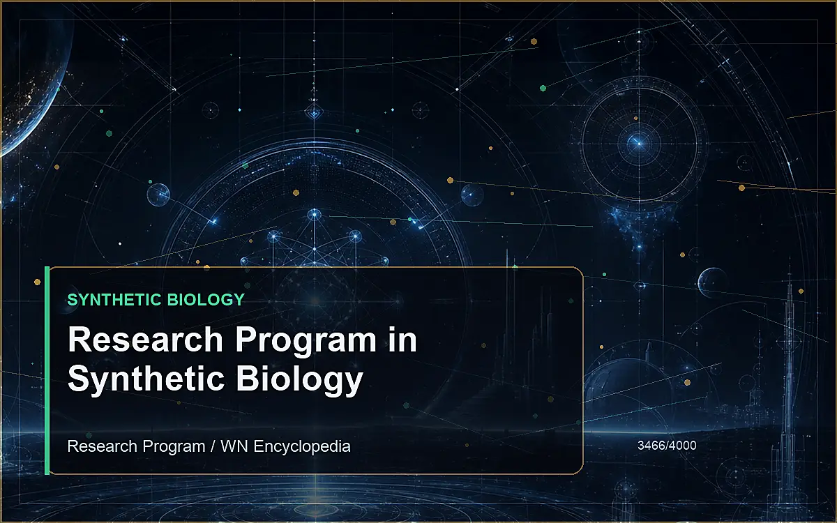 AI-generated encyclopedia reference image for Research Program in Synthetic Biology