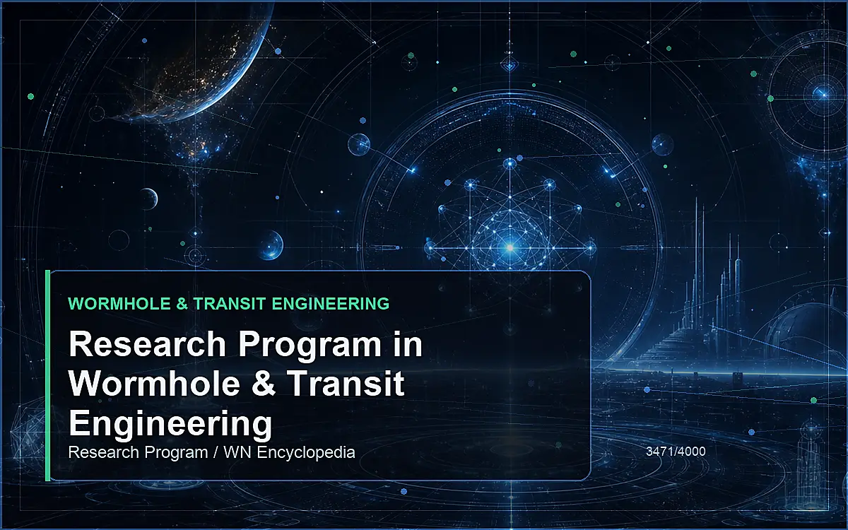 AI-generated encyclopedia reference image for Research Program in Wormhole & Transit Engineering