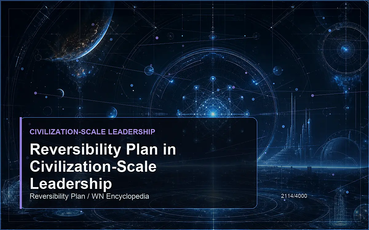 AI-generated encyclopedia reference image for Reversibility Plan in Civilization-Scale Leadership