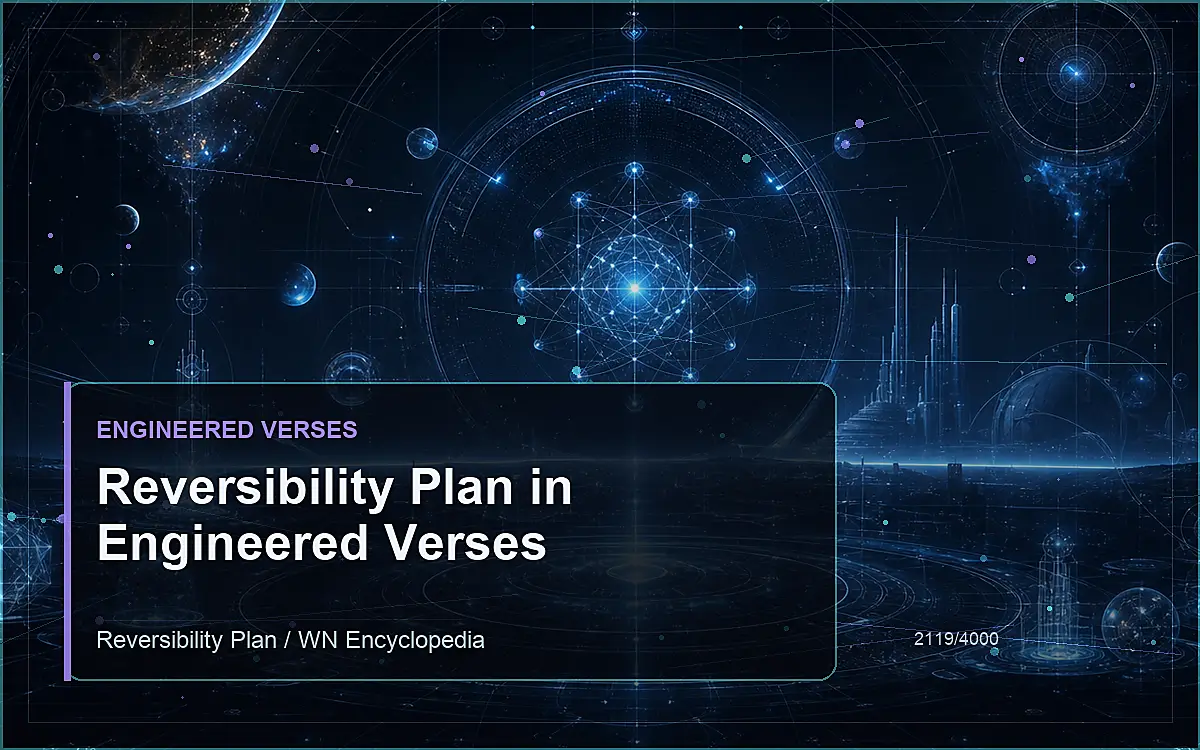 AI-generated encyclopedia reference image for Reversibility Plan in Engineered Verses