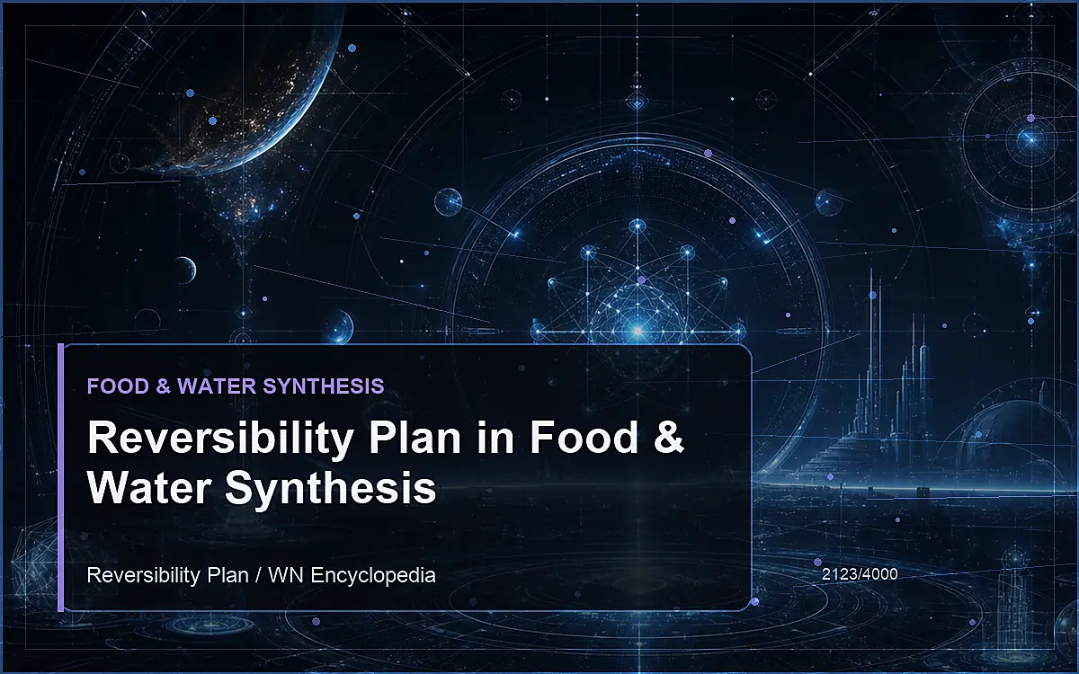 AI-generated encyclopedia reference image for Reversibility Plan in Food & Water Synthesis