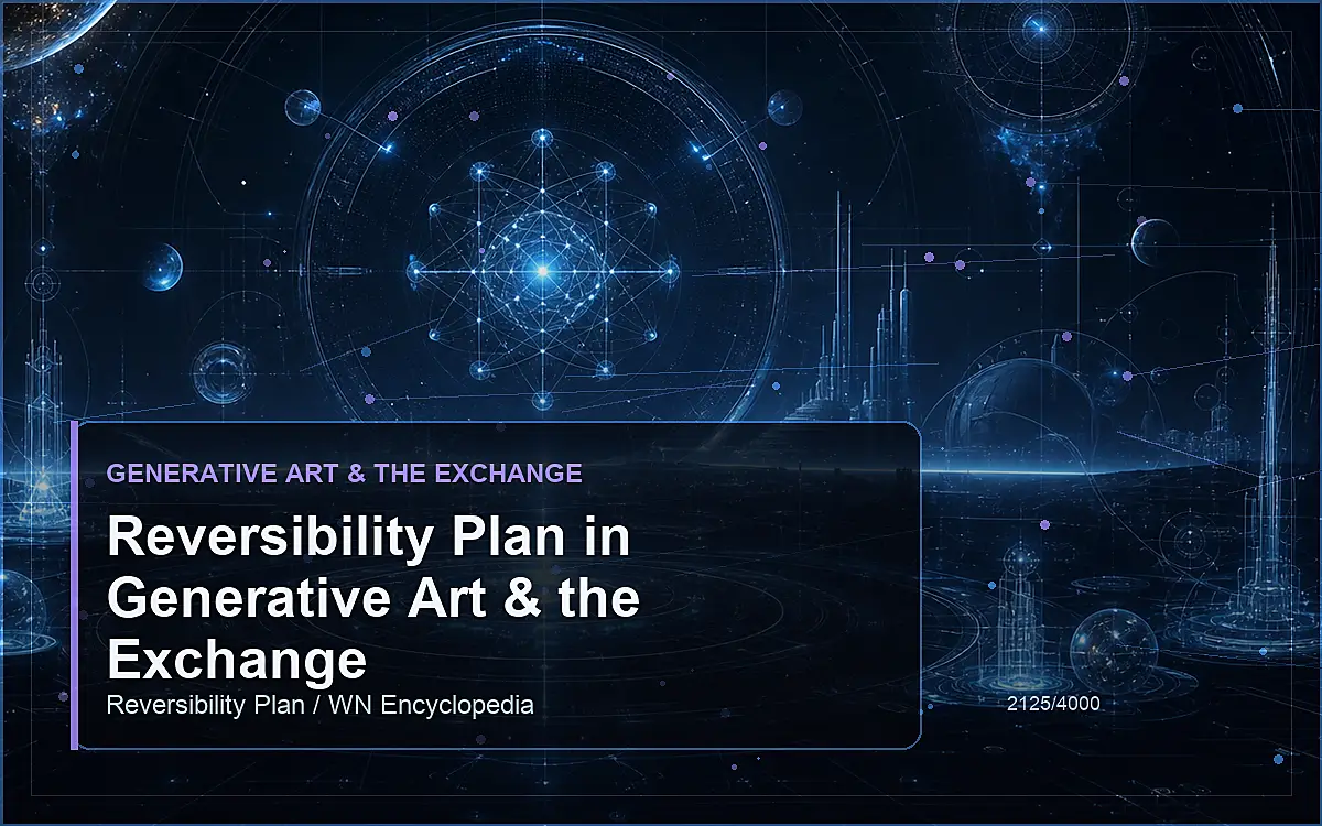 AI-generated encyclopedia reference image for Reversibility Plan in Generative Art & the Exchange