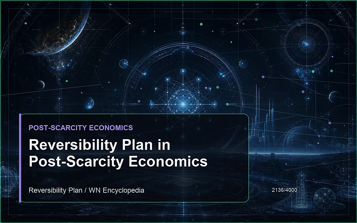 AI-generated encyclopedia reference image for Reversibility Plan in Post-Scarcity Economics