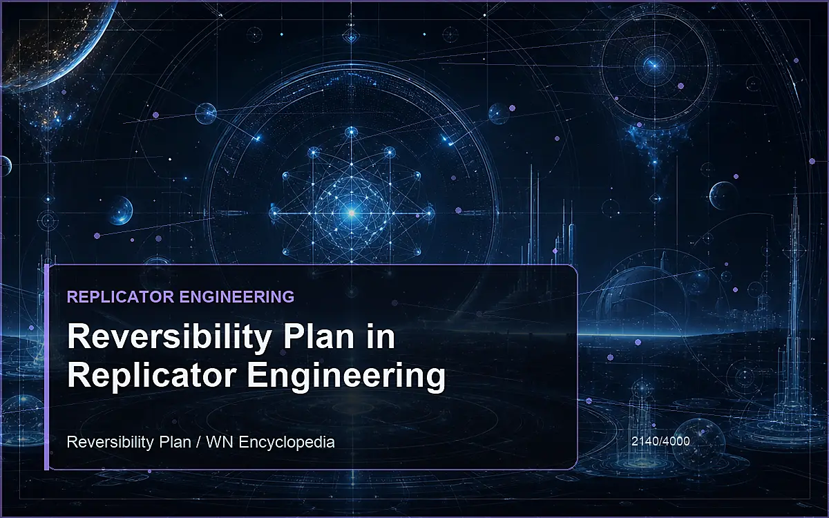 AI-generated encyclopedia reference image for Reversibility Plan in Replicator Engineering
