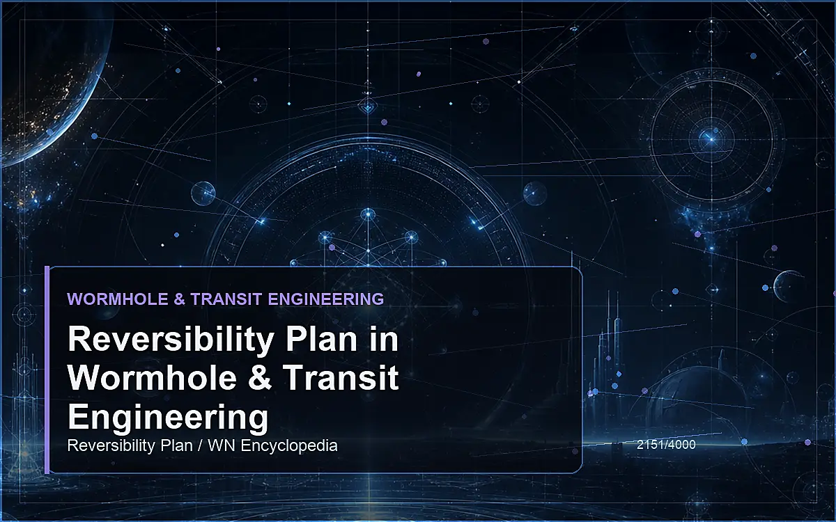 AI-generated encyclopedia reference image for Reversibility Plan in Wormhole & Transit Engineering
