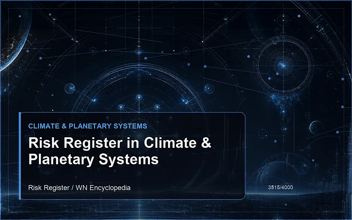 AI-generated encyclopedia reference image for Risk Register in Climate & Planetary Systems