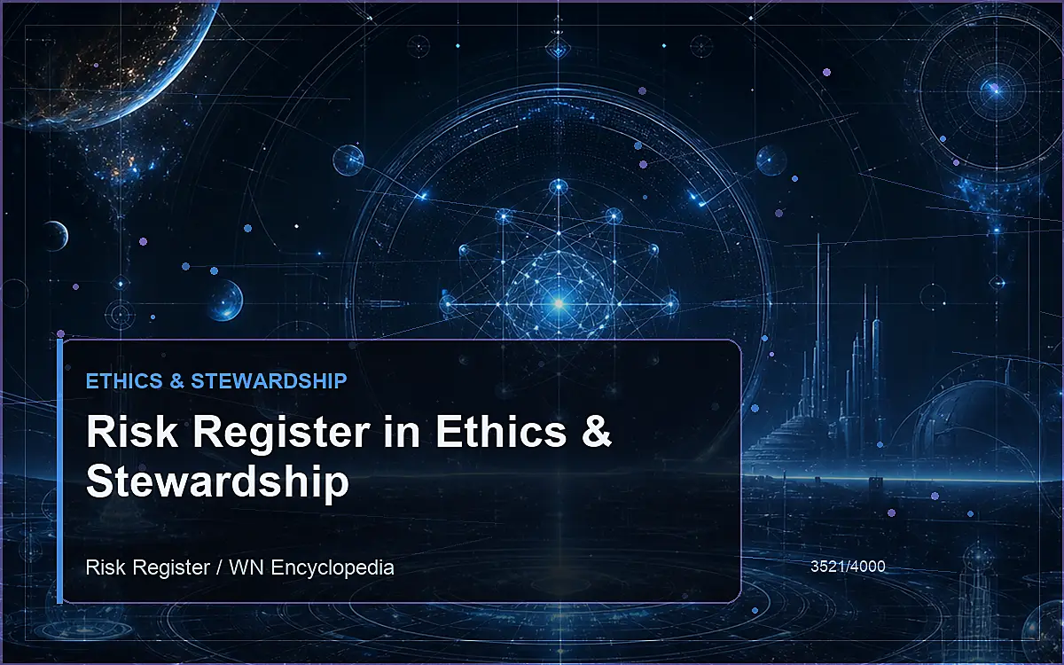 AI-generated encyclopedia reference image for Risk Register in Ethics & Stewardship