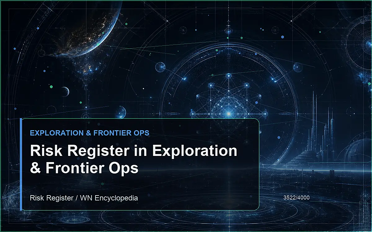 AI-generated encyclopedia reference image for Risk Register in Exploration & Frontier Ops